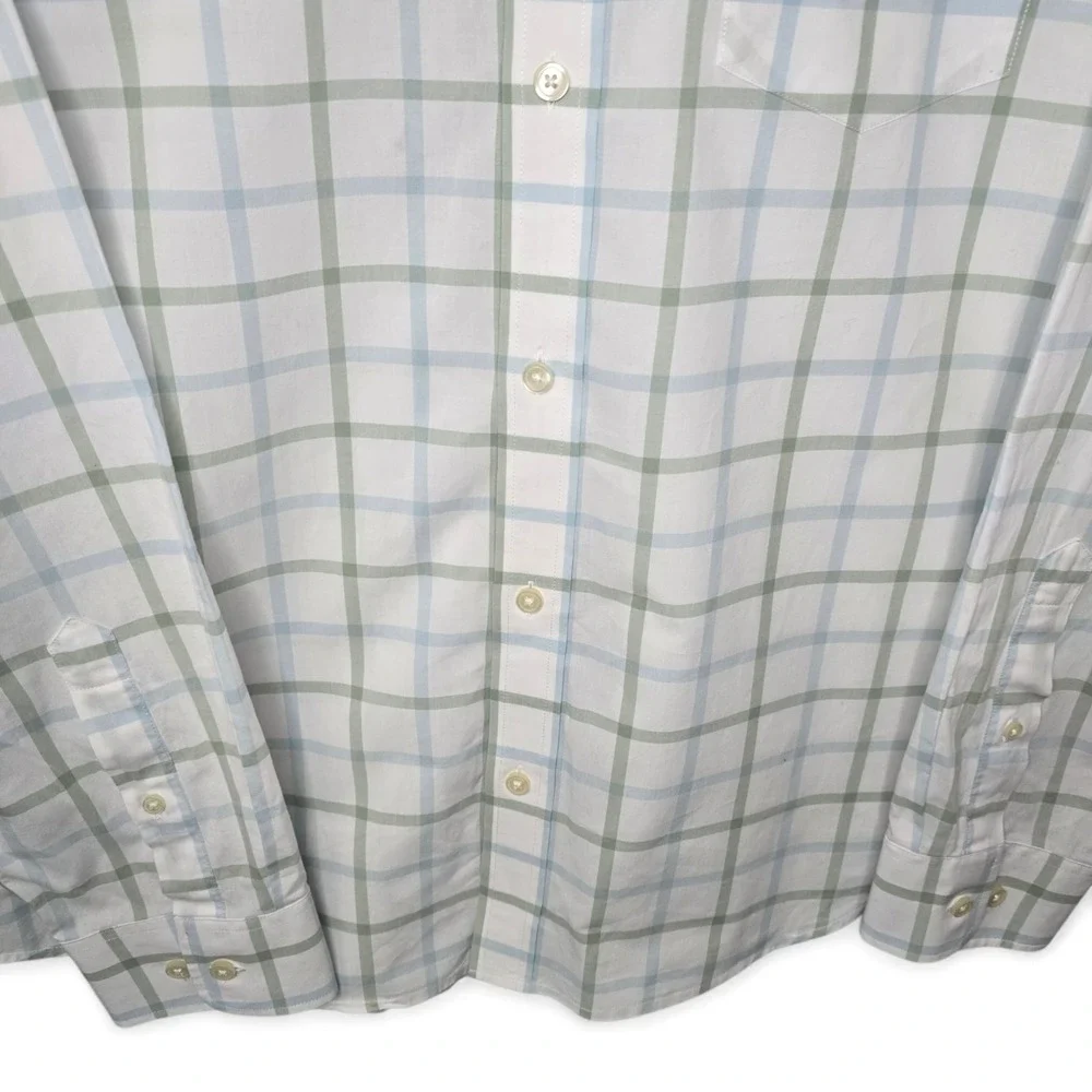 Banana Republic Shirt Mens‎ Large White Button Up Slim Fit Long Sleeve Cotton